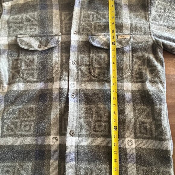 Life‎ is Good Shacket Button Up Jacket Heavy XL Mens Coat Multi Color Fleece - Picture 7 of 11